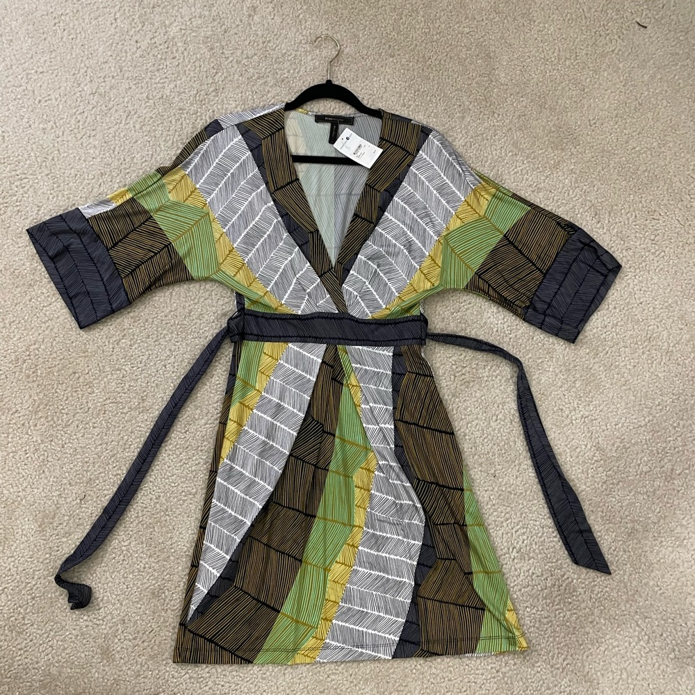 BCBG MAXAZRIA Dress, XS, multi colored print